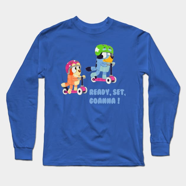 Ready, set, goanna ! Long Sleeve T-Shirt by VILLAPODCAST